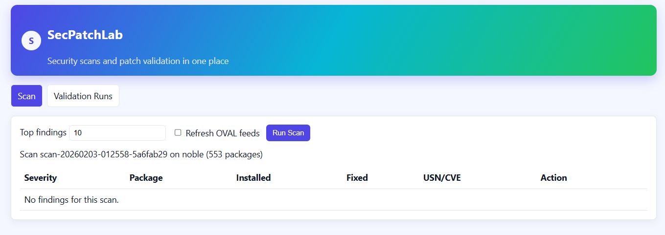 SecPatchLab